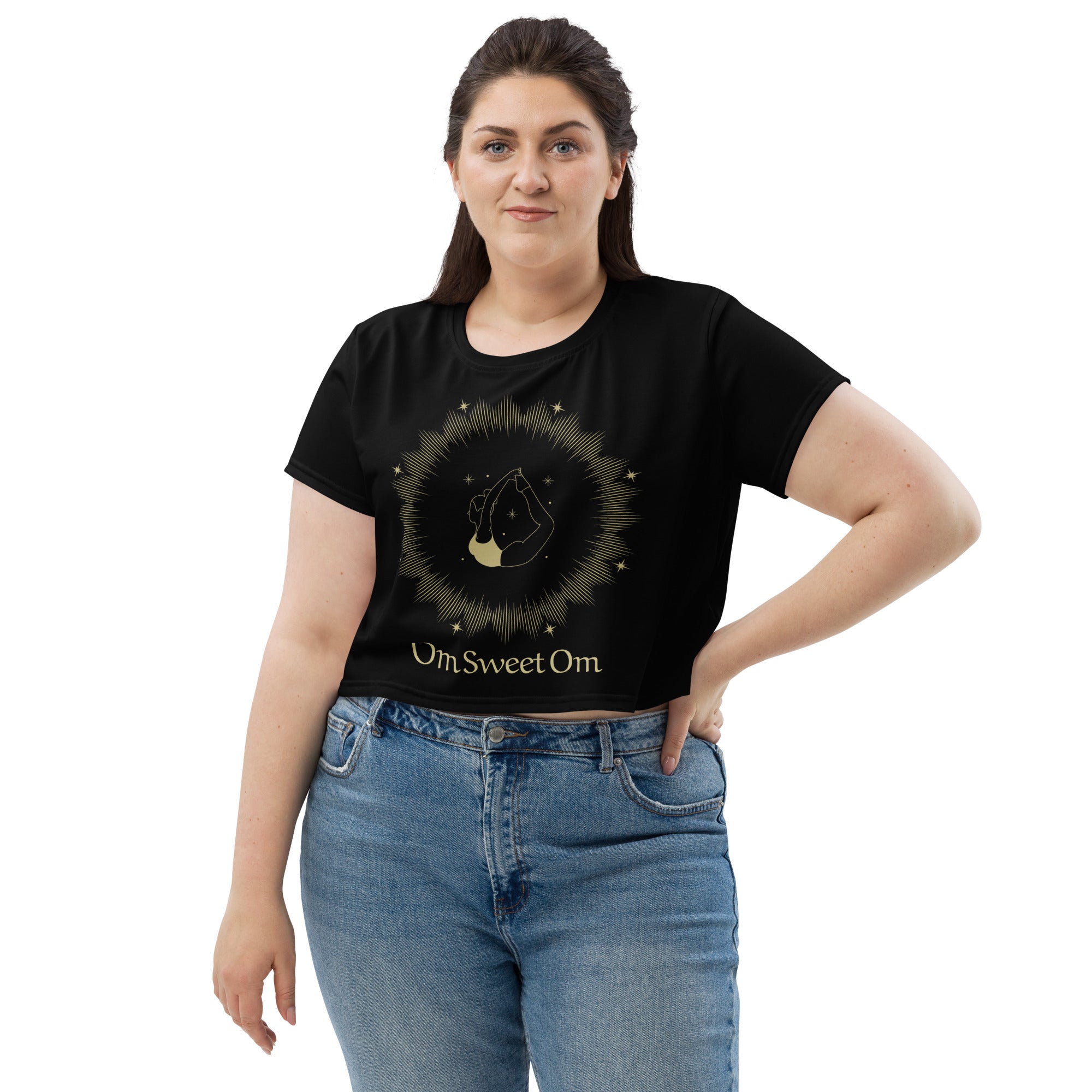 SHE REBEL - Om Yoga Crop Top